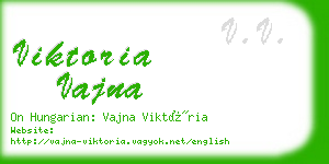 viktoria vajna business card